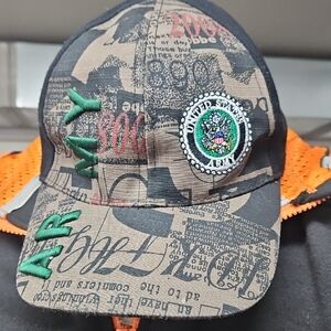 Army Camouflage Adult Cap with Embroidered Patch One Size